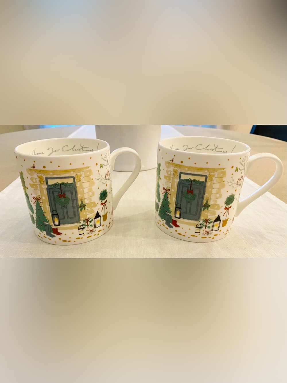 NWOTs. (2) “Home for Christmas!” Mugs.